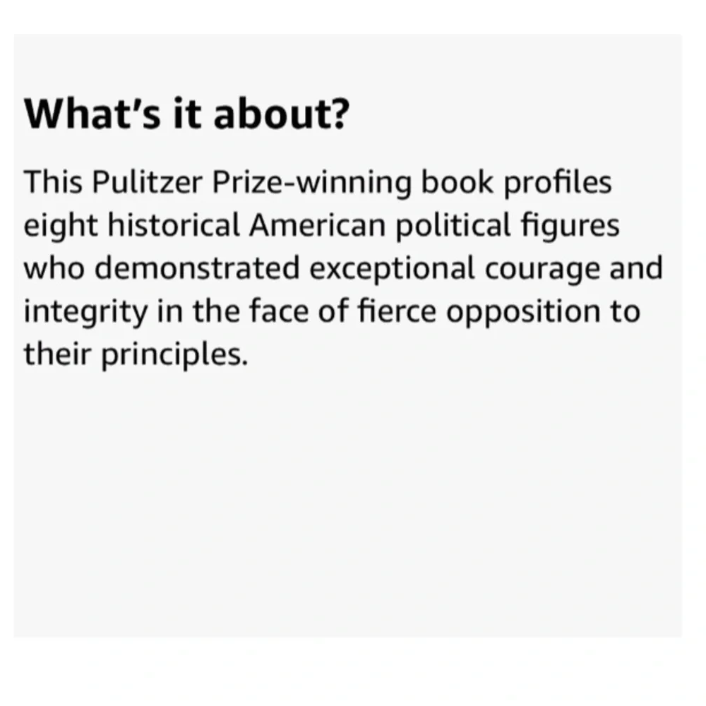 John F Kennedy Profiles in Courage Hardcover Book